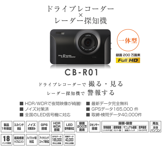 ドライブレコーダー CB-R01